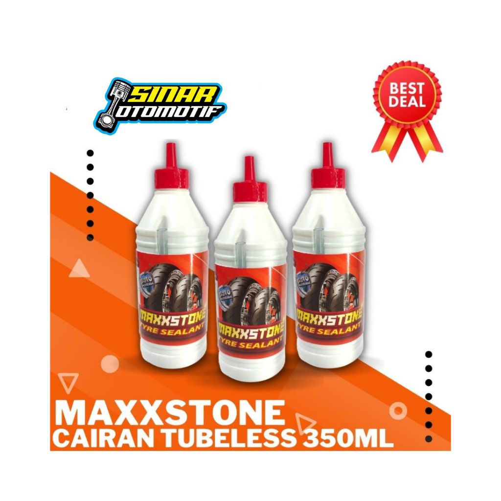 CAIRAN BAN TUBELESS MAXXSTONE 350ML / CAIRAN TAMPAL BAN / CAIRAN BAN TUBLES / CAIRAN TUBLESS / TAMPA
