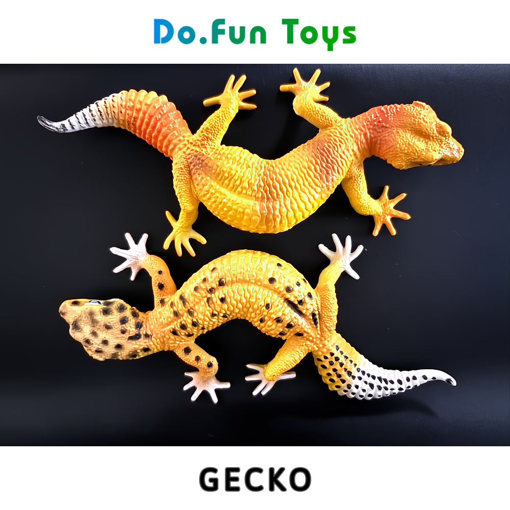 Animal Figurine | LEOPARD GECKO / Mainan Miniatur Binatang Tokek Leopard