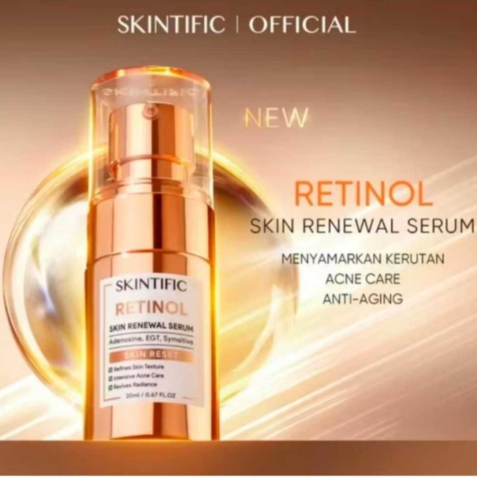 Skintific Retinol Skin Renewal Serum 20ml | Face Serum djcosmetic