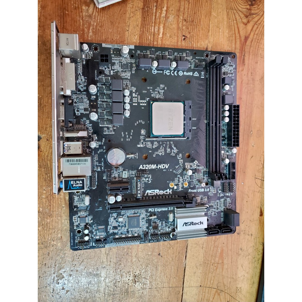 Asrock A320m HDV nvme slot no display