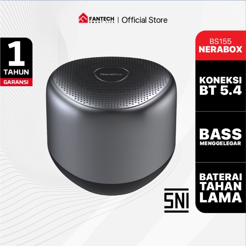 Fantech Nera Box BS155 Speaker Portable Stereo Mini HiFi Wireless Speaker Bluetooth 5.4 | Super Bass