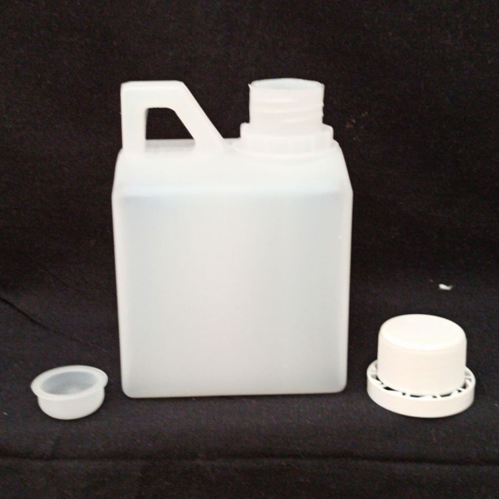 Botol Jerigen 500ml / Botol Madu 500ml / jrigen putih 500ml tutup segel / botol pendek