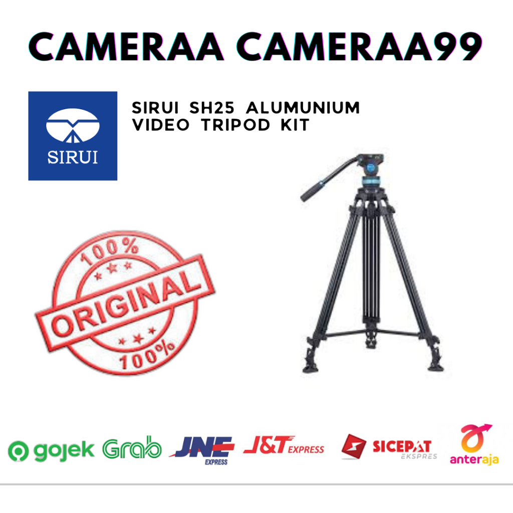 Sirui SH-25 Aluminium Video Tripod Kit