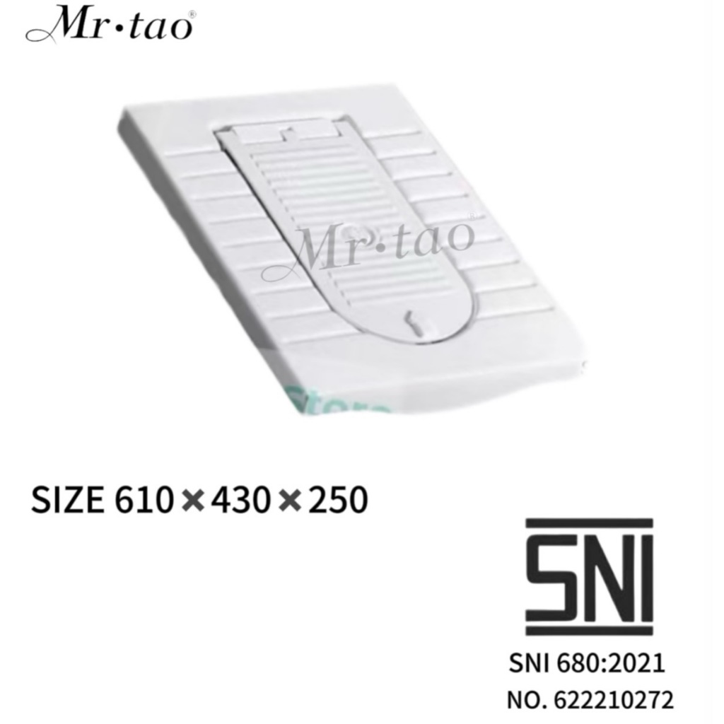 kloset jongkok Mr.Tao flush penutup kloset otomatis 534'S