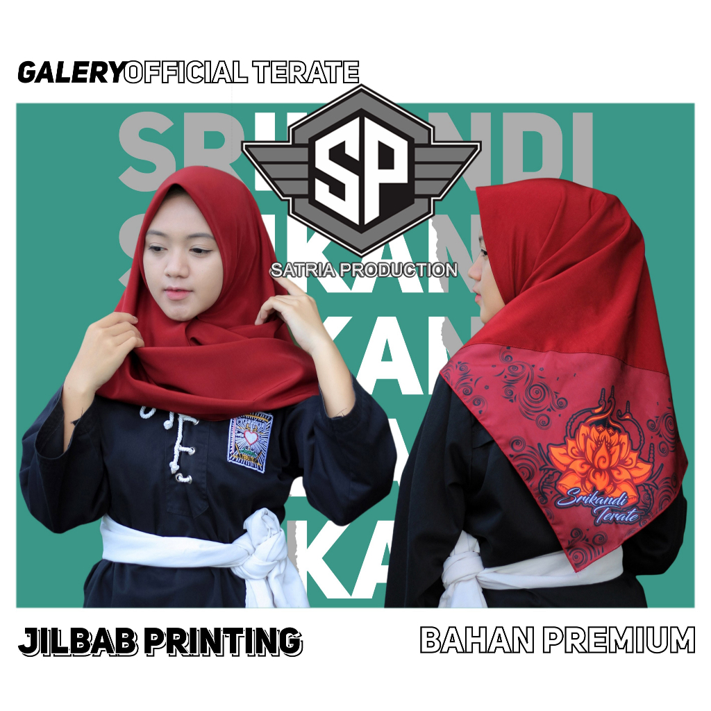 JILBAB SRIKANDI PSHT BORDIR