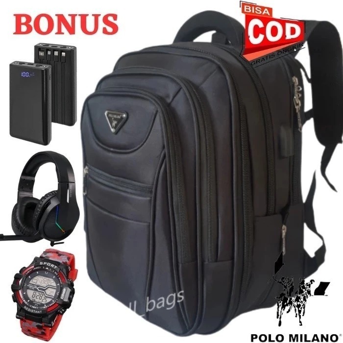 BEST SALE PROMO RANSEL POLO MILANO ORIGINAL FREE 3 PROMO RANSEL POLO MILANO IMPORT ORIGINAL 100% TAS
