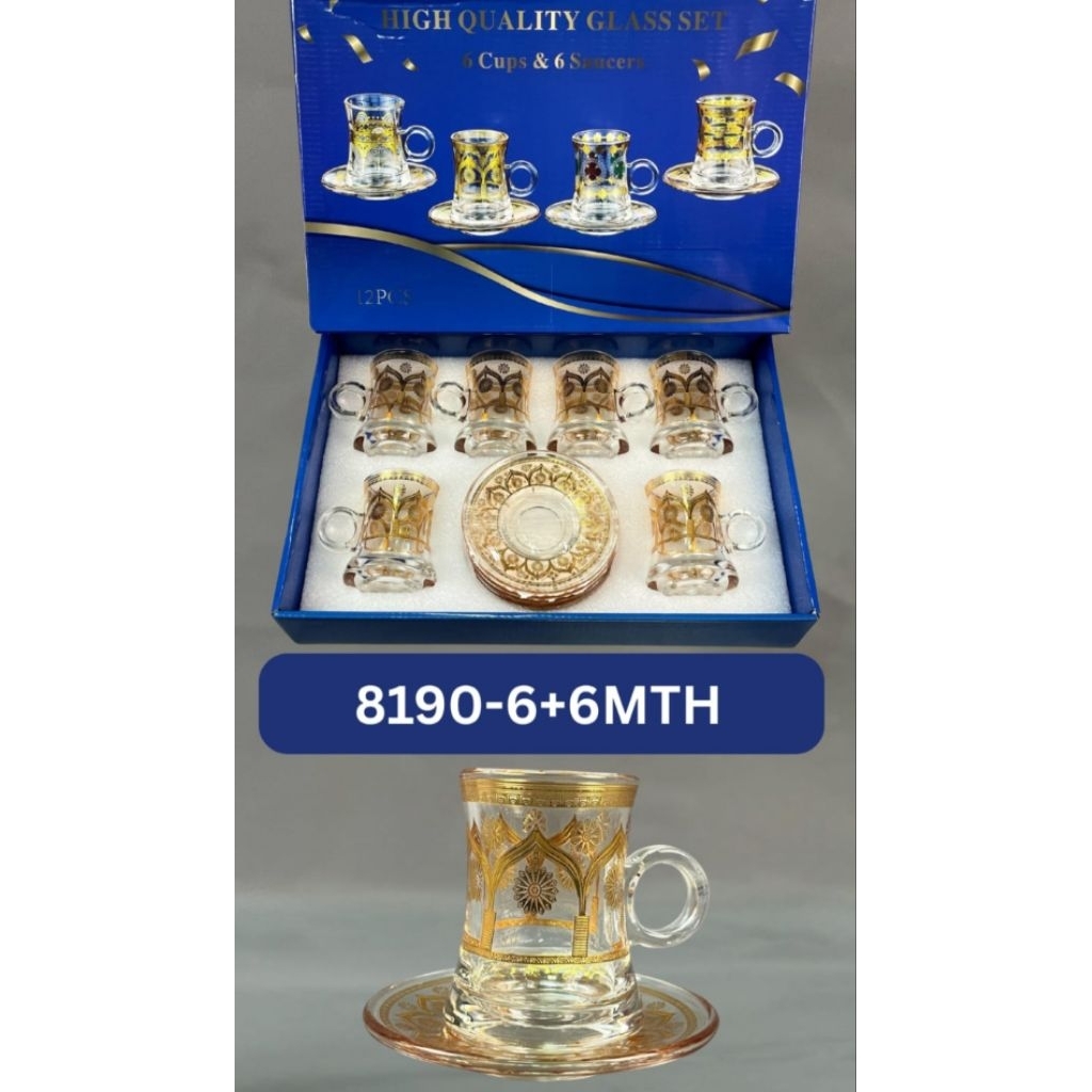 set gelas sahi arab plus tatakan