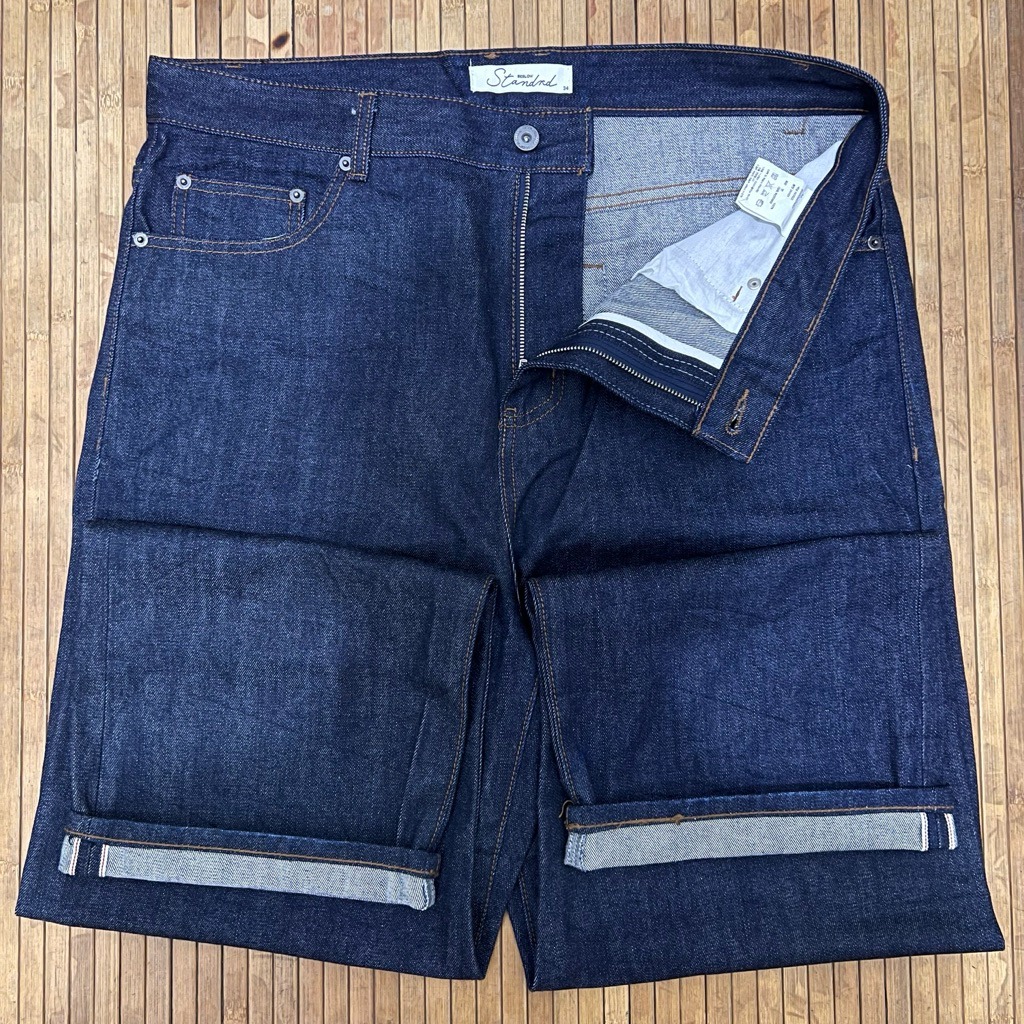 BESLOW STANDARD SEMI WIDE FIT SELVEDE BLUE DENIM JEANS