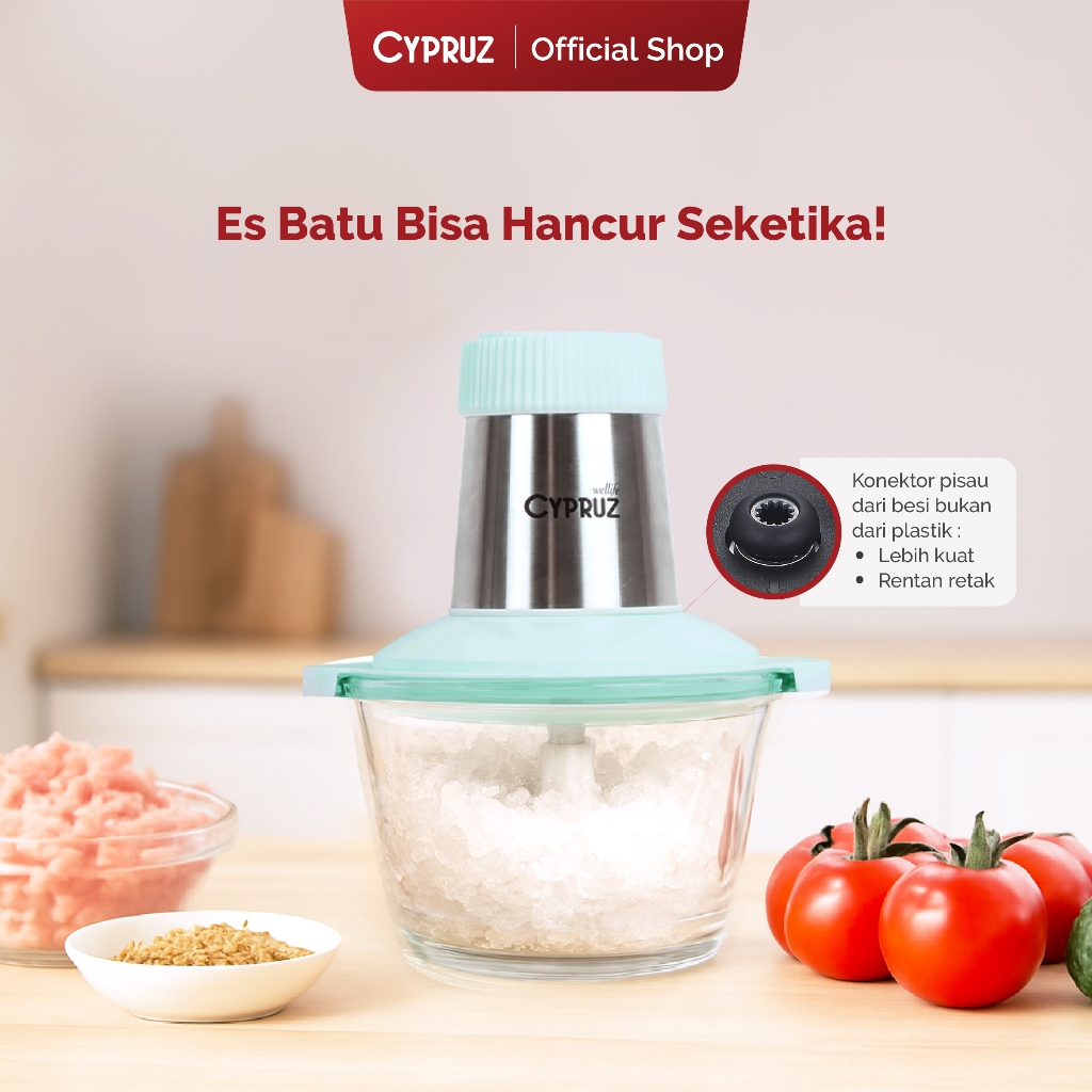 Gerhana_Bira - Cypruz Meat Grinder & Blender Food Chopper Multifungsi