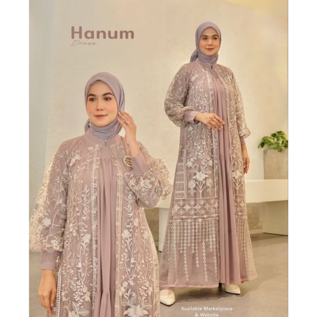 Hanum Dress Layka | Dress Premium | Dress Brukat Layka
