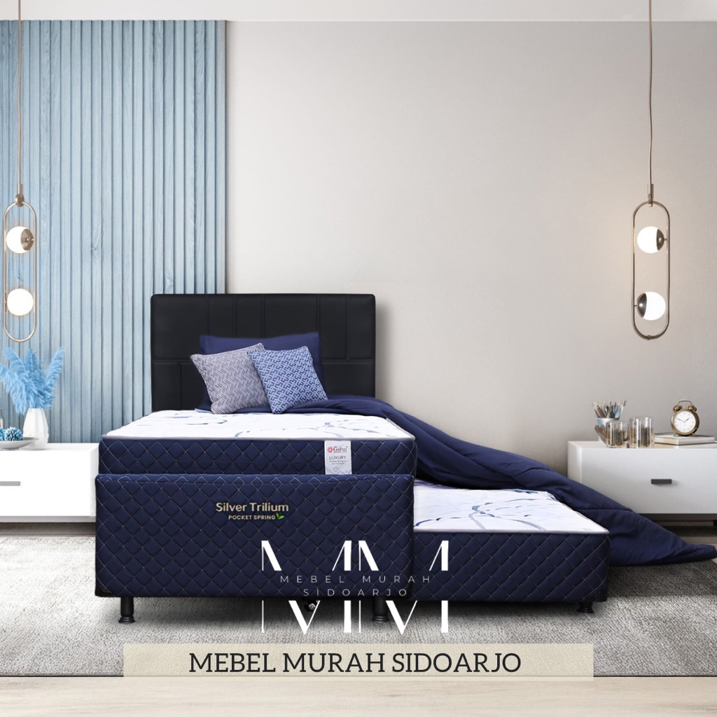 Springbed Central trilium 3 in 1 Single Size 90x200 100x200 120x200 berkualitas bergaransi 90 120 10