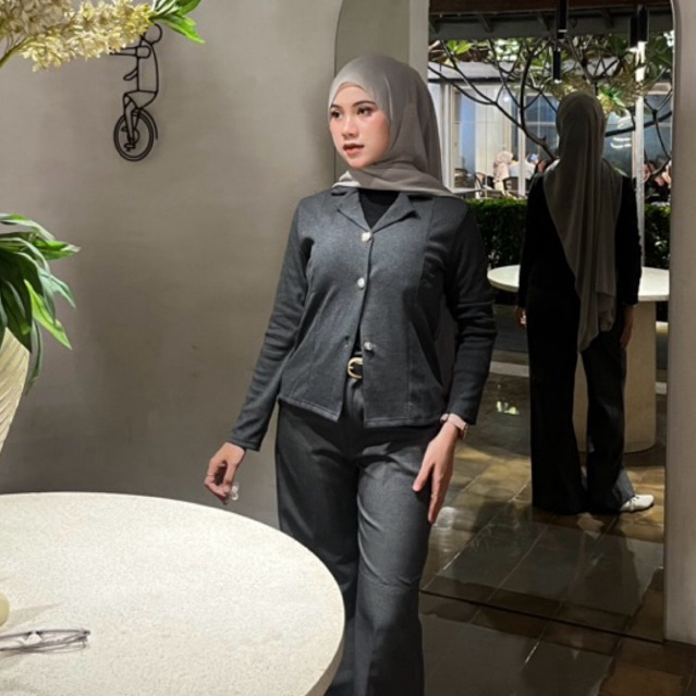 Knit Half Button Cardy Outer