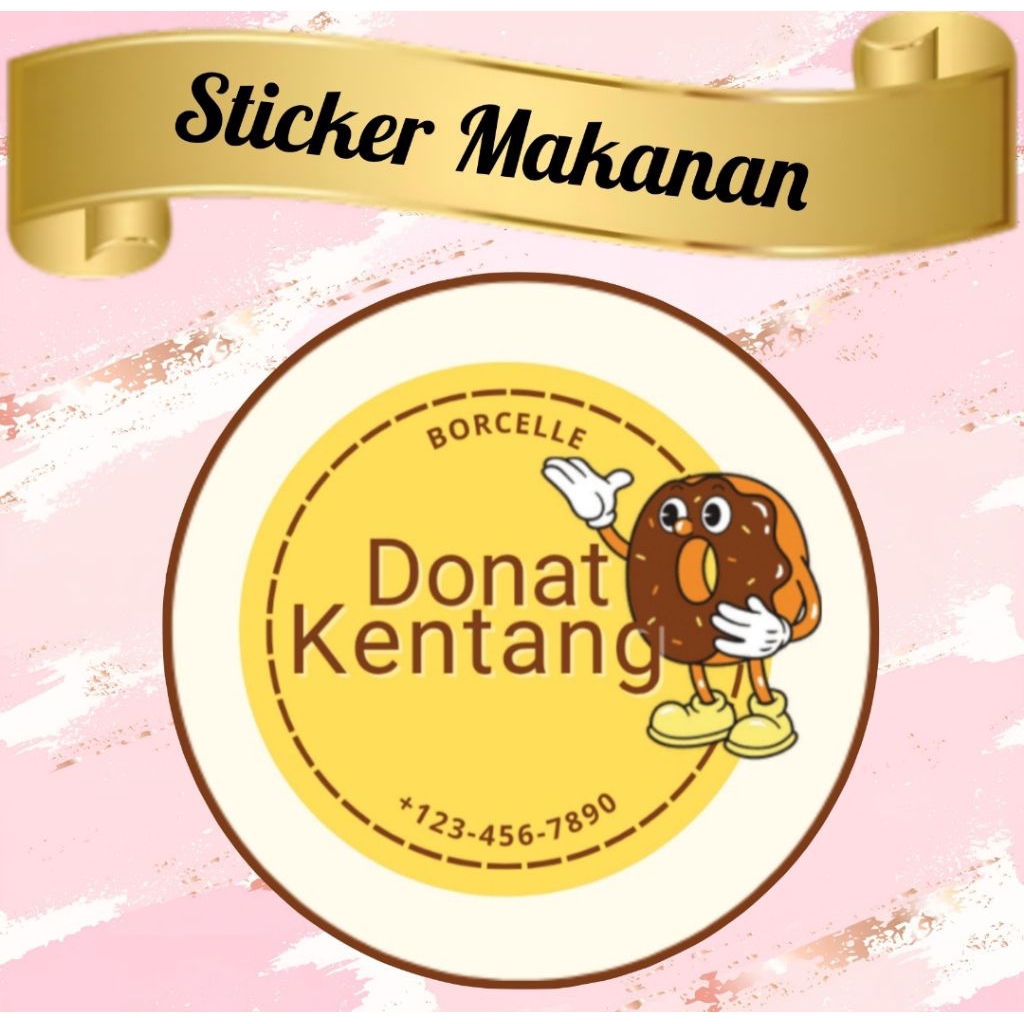 

STIKER PRODUK KEMASAN DONAT KENTANG