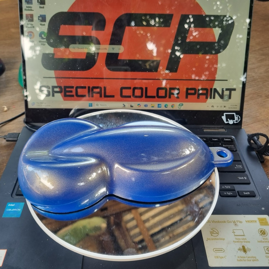 Cat biru mutiara gold 100ml