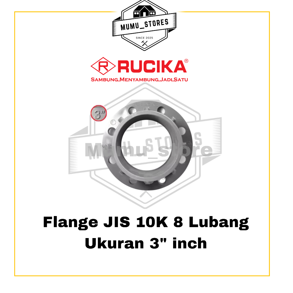 RUCIKA FLANGE PVC 3” INCH (AW) Tebal