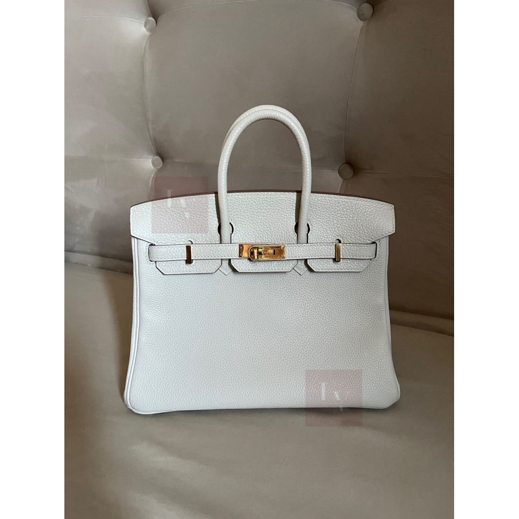Preloved Birkin B25 Craie No Brand Handmade