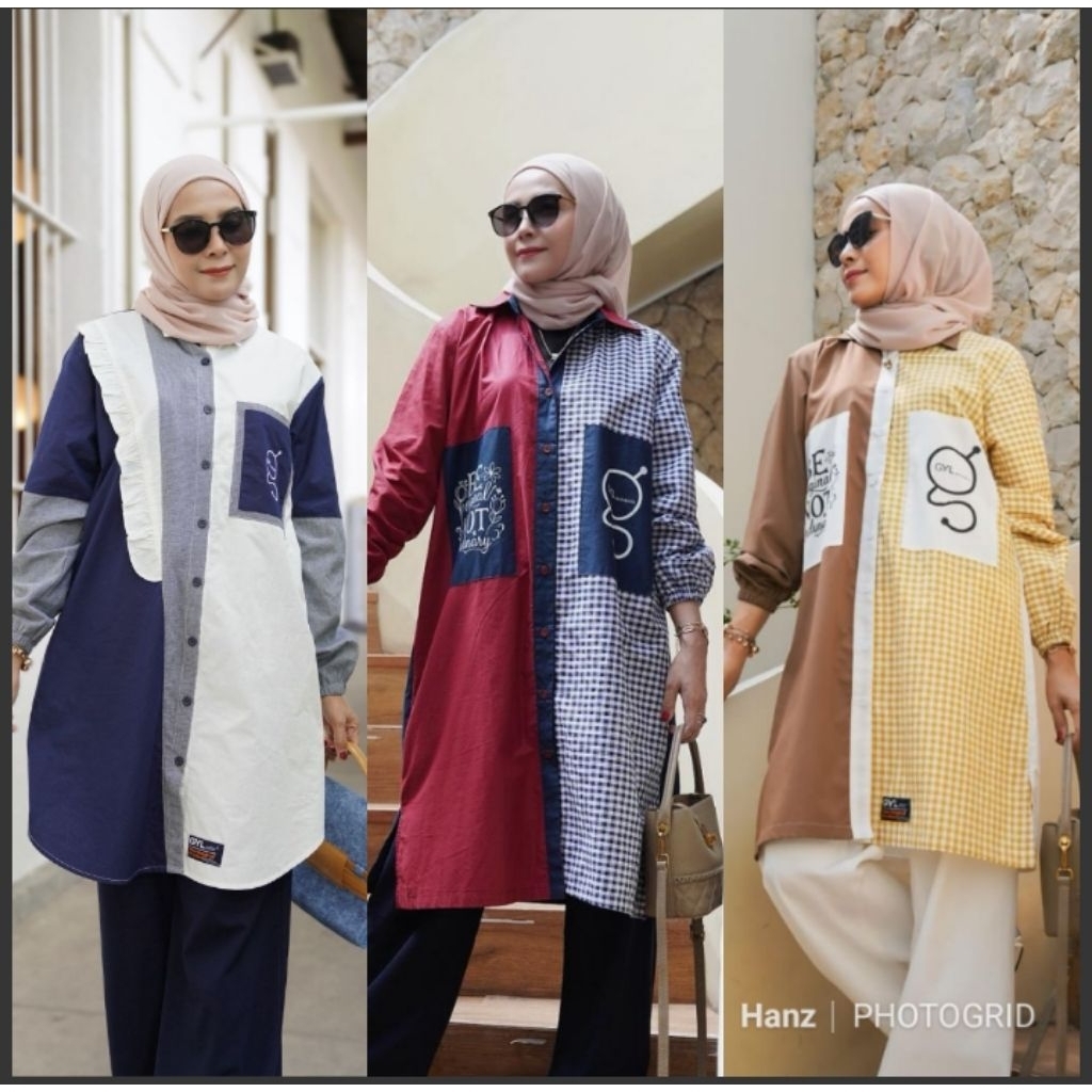 Tunik Katun Premium By GYL AUTHENTIC Original