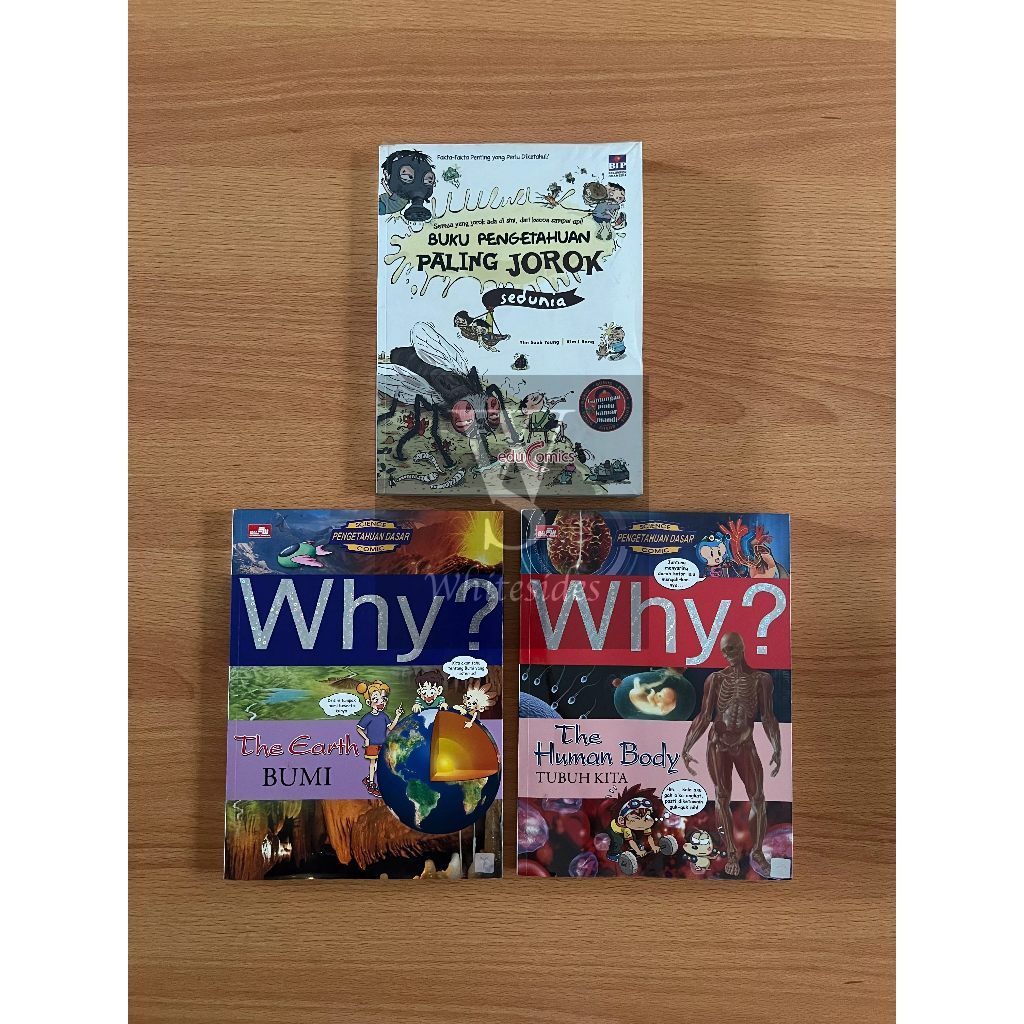 WHY + Pengetahuan Paling Jorok Set - Buku CD DVD Album Book Comic Komik Komik Novel Buku Comic The L
