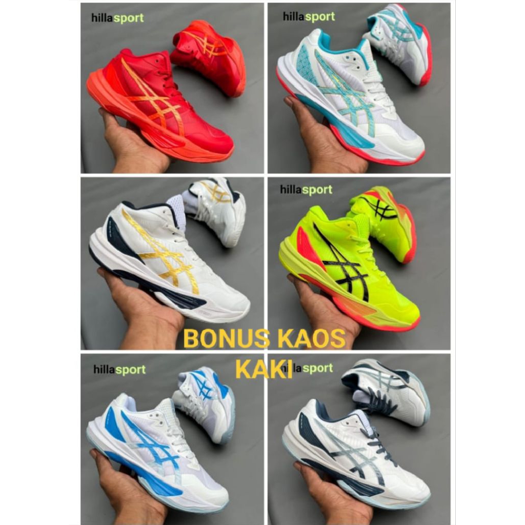 Sepatu Voli Asics Tipe Low Import Premium