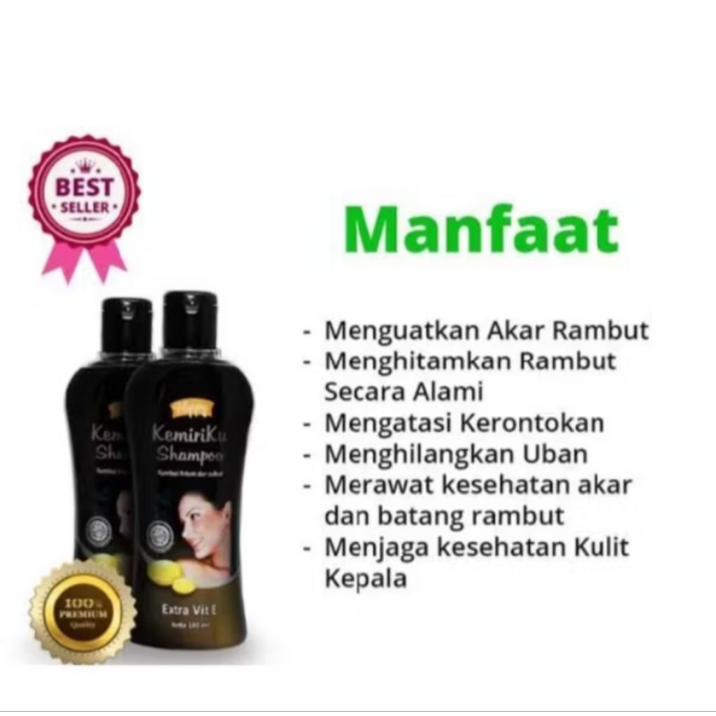 Shampo kemiri hitam" happy kemiriku"