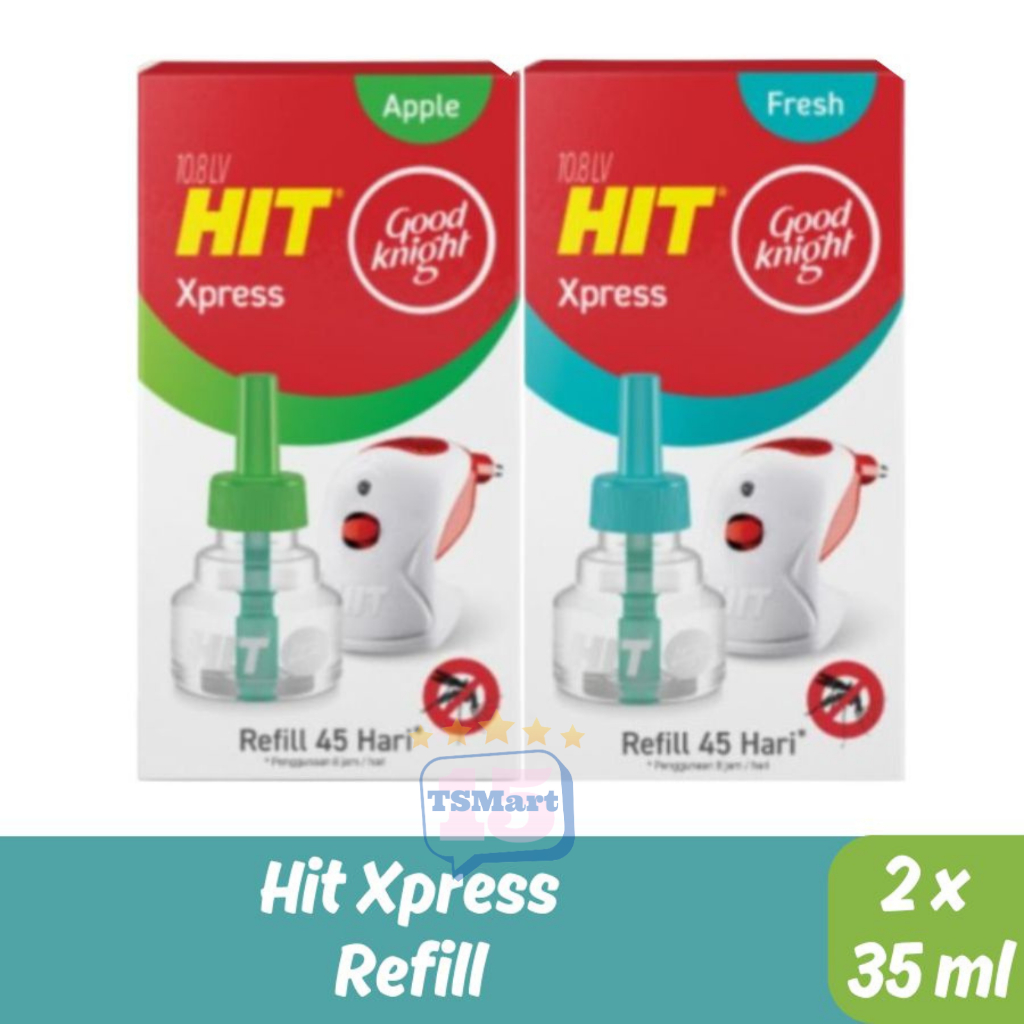 Hit Good Knight Xpress Refill 2x35 ml - Cairan Isi Ulang Obat Nyamuk Elektrik