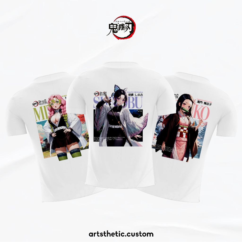 Kaos Anime Demon Slayer | Kaos Anime Unisex | Kaos Anime