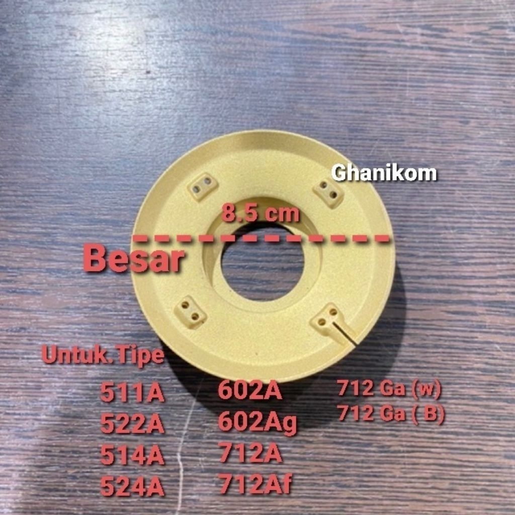 Burner Rinnai Ri 602 A - kuningan Kompor Gas Rinnai Ri 602 Ag - Part Burner Rinnai Original