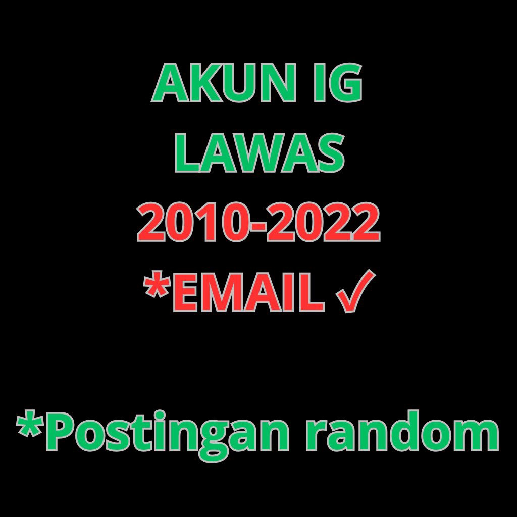 Akun Instagram Tua 2010-2022 sangat cocok untuk spam/ads dll ko