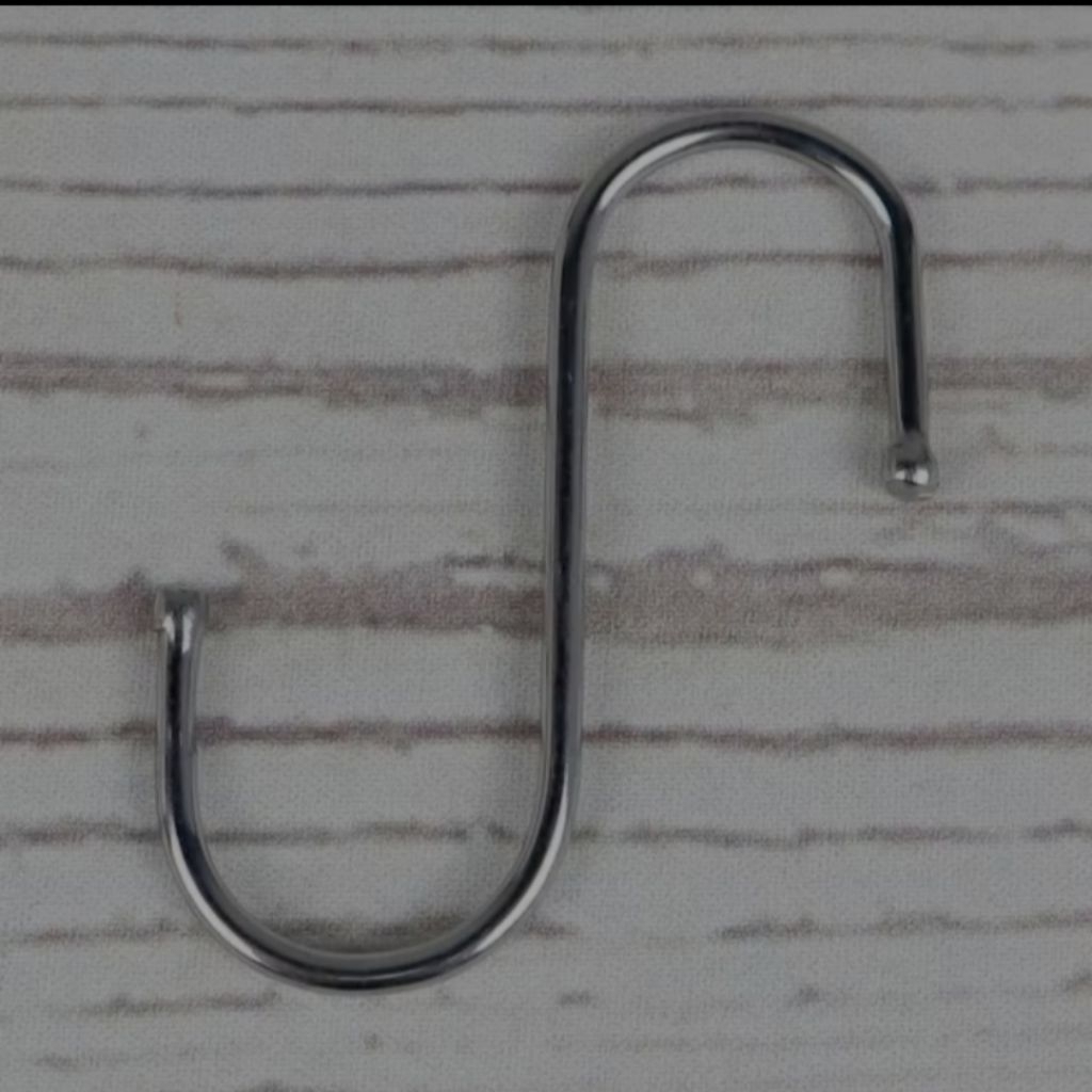 Gantungan S Stainless Silver Awet Kuat Tebal Serbaguna Panjang 12CM Gantungan Besar Kait Hook Murah 