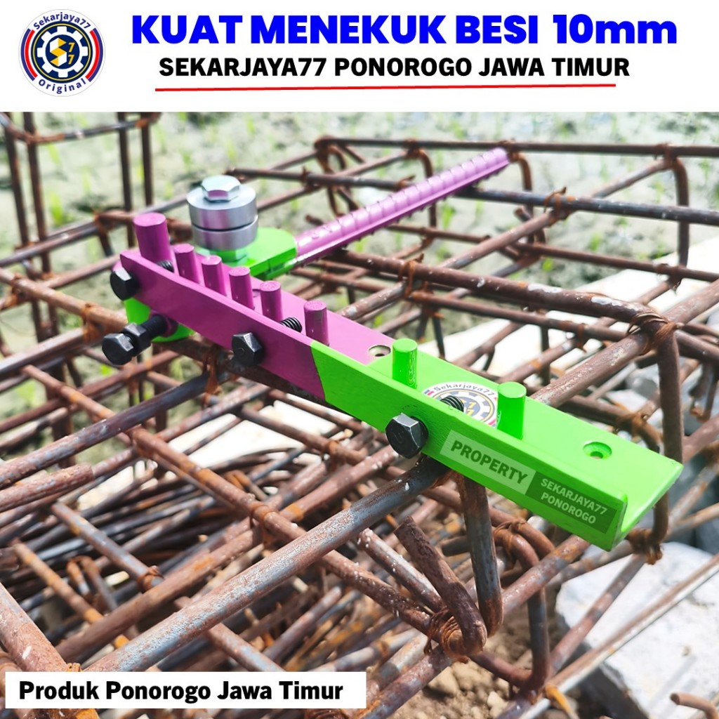 Alat Penekuk Besi Bending Besi 10mm | Bisa untuk Besi 4 6 8 mm | Sekarjaya77 Ponorogo SJUc01