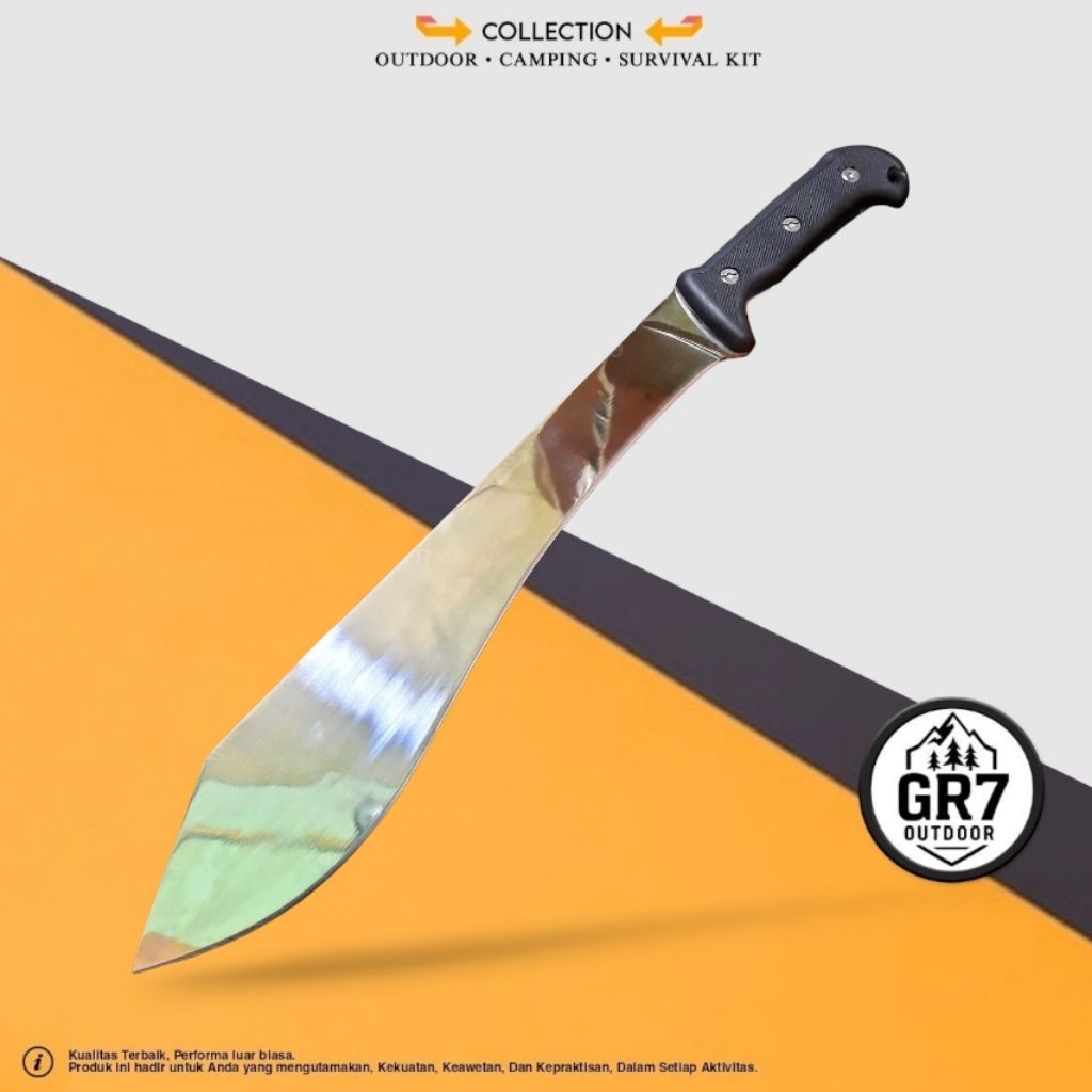 Pisau Survival Multifungsi Camillus Outdoor + Sarung / Pisau Tactical / Survival Kit