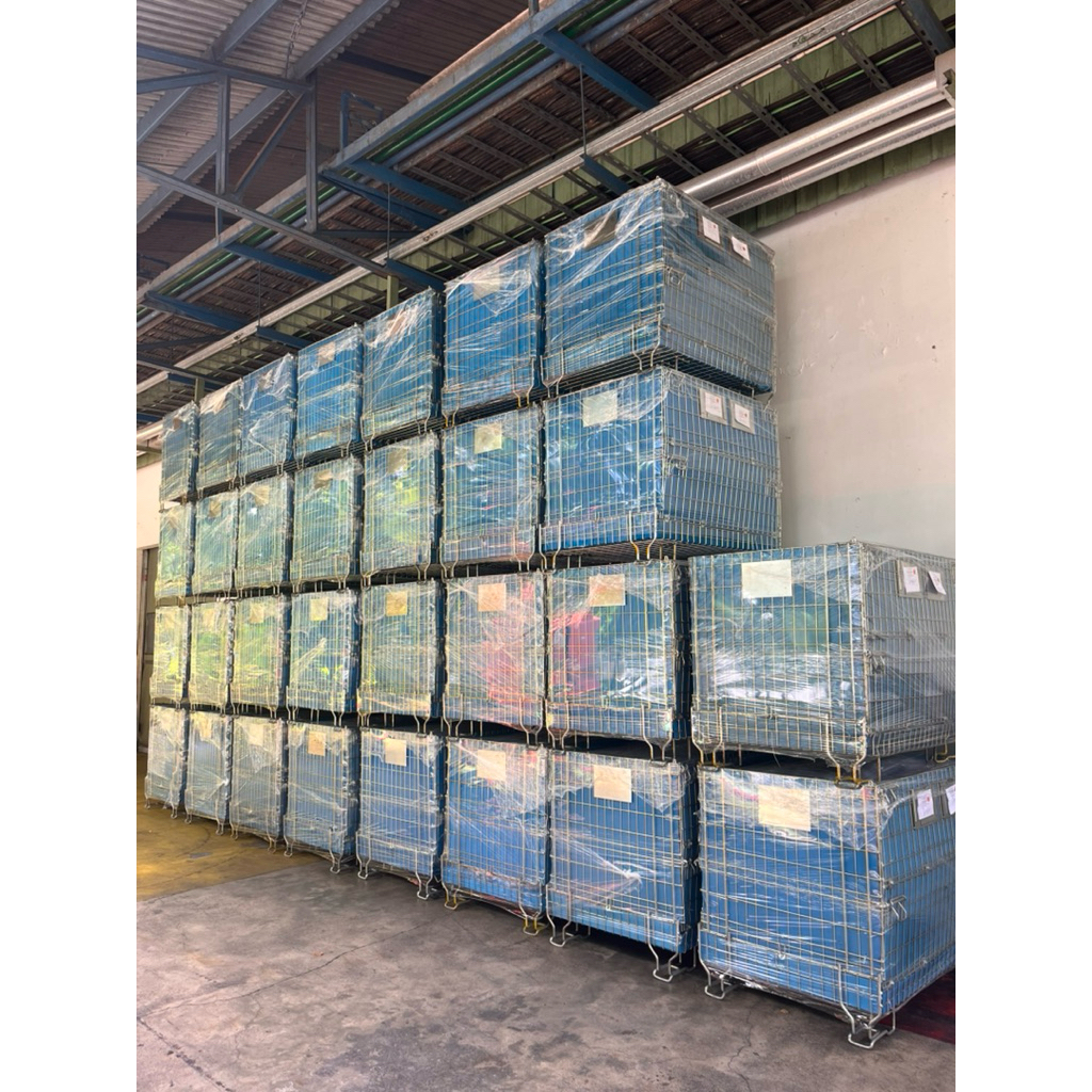 Pallet Mesh (Keranjang Besi Lipat / Nicktainer) BEKAS Ukuran Besar