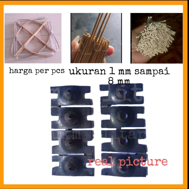 Alat Serutan Bambu Ruji sangkar Arku Layangan Dupa Sossis Tusuk Sate 1 Lubang