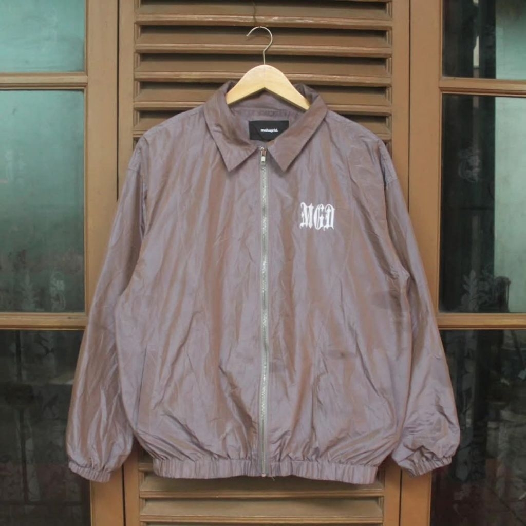 Jaket Casual Pria Mahagrid Iridescent Zip Up