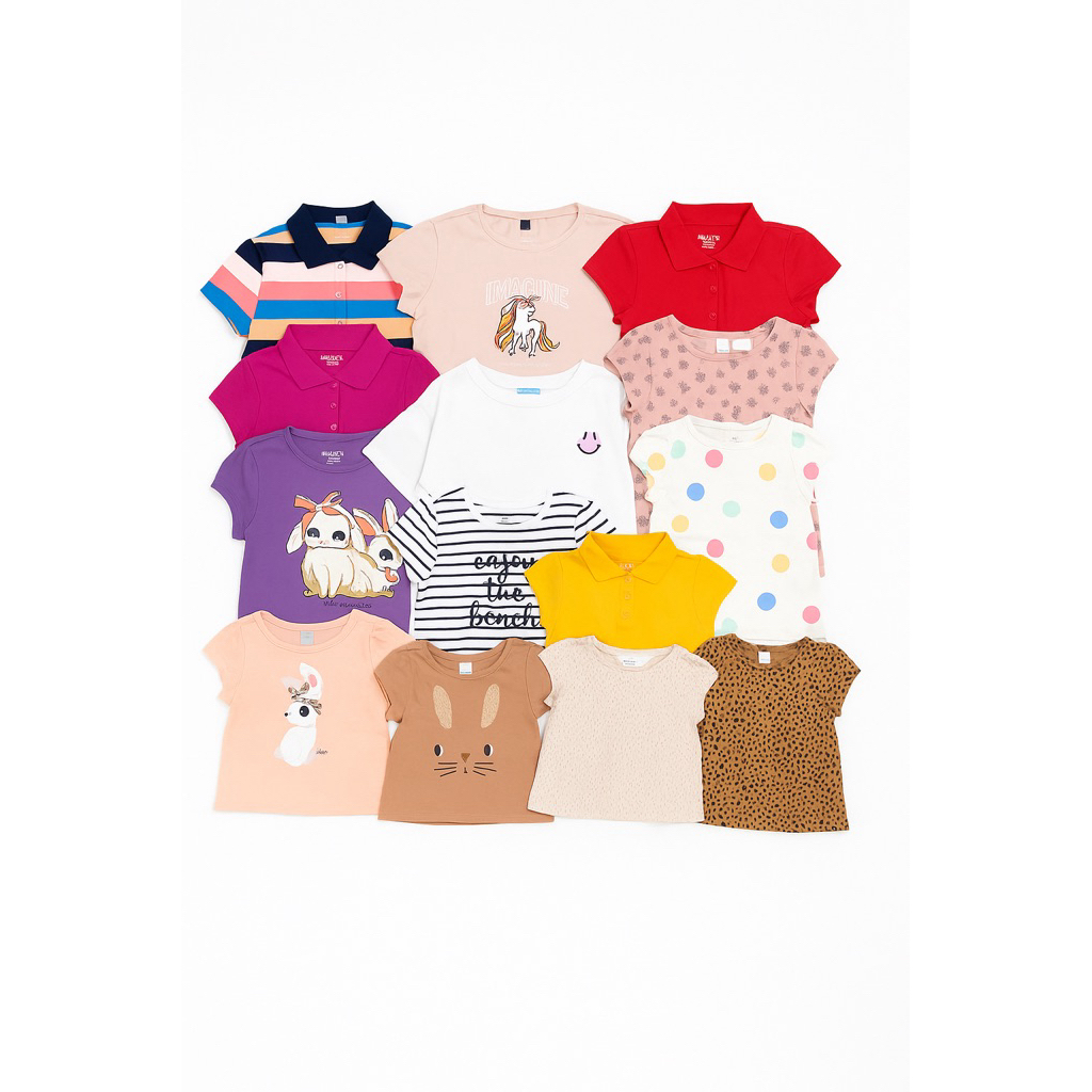 kaos anak perempuan sisa eksport branded