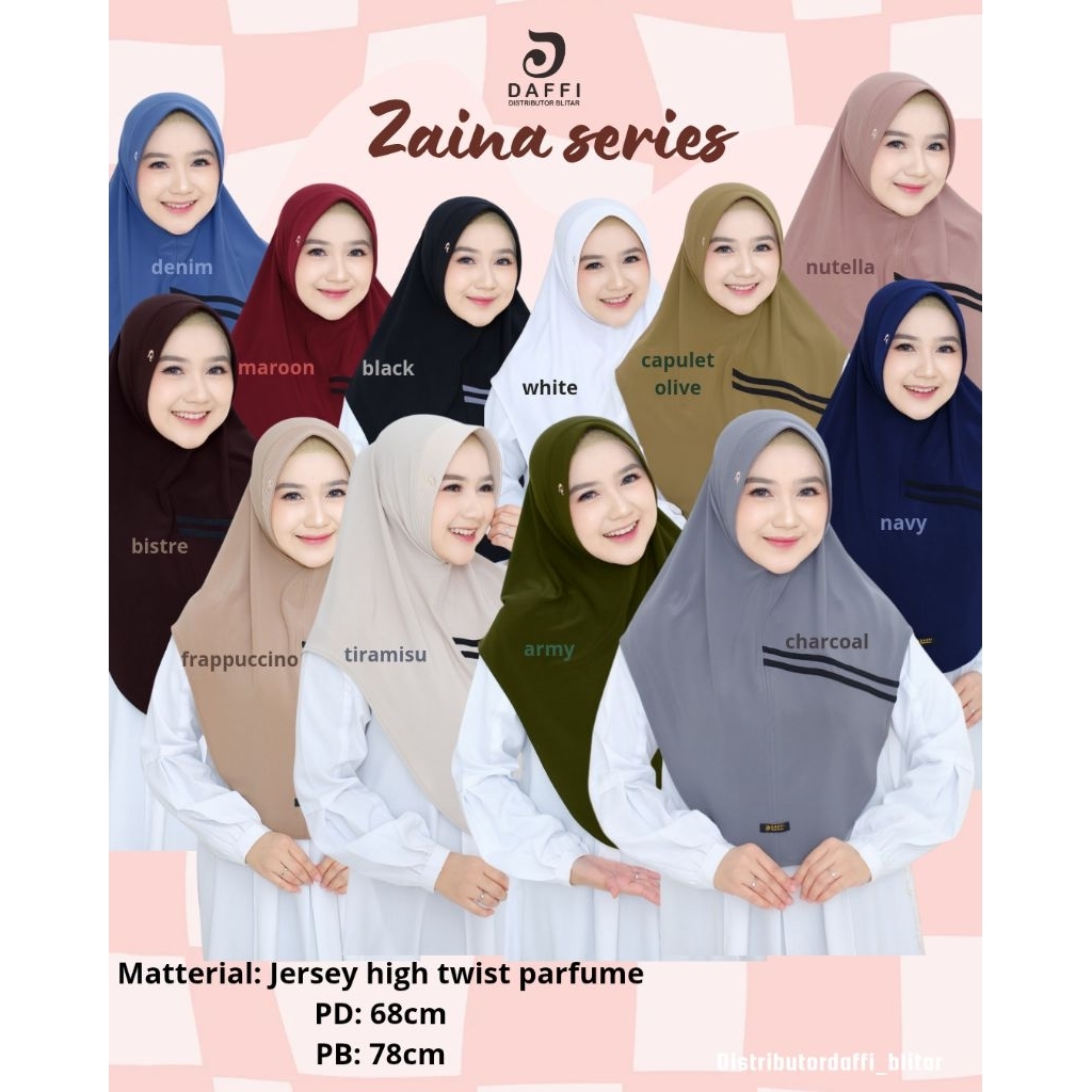 Daffi hijab _ ZAINA SERIES _ Hijab instan kekinian