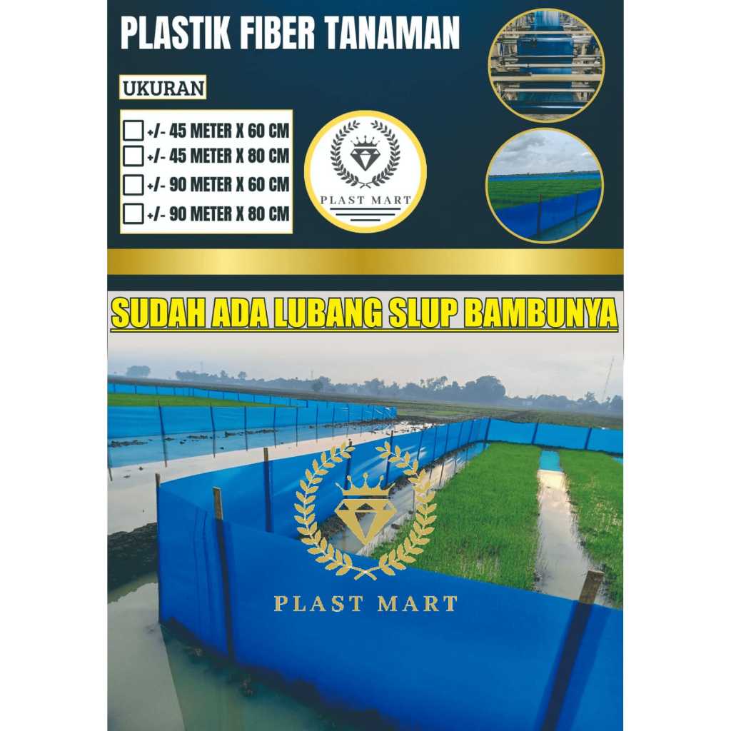 PLASTIK FIBER SAWAH PANJANG SAMPAI +/- 90 METER / PLASTIK PAGAR SAWAH / PLASTIK PINIAN / PLASTIK