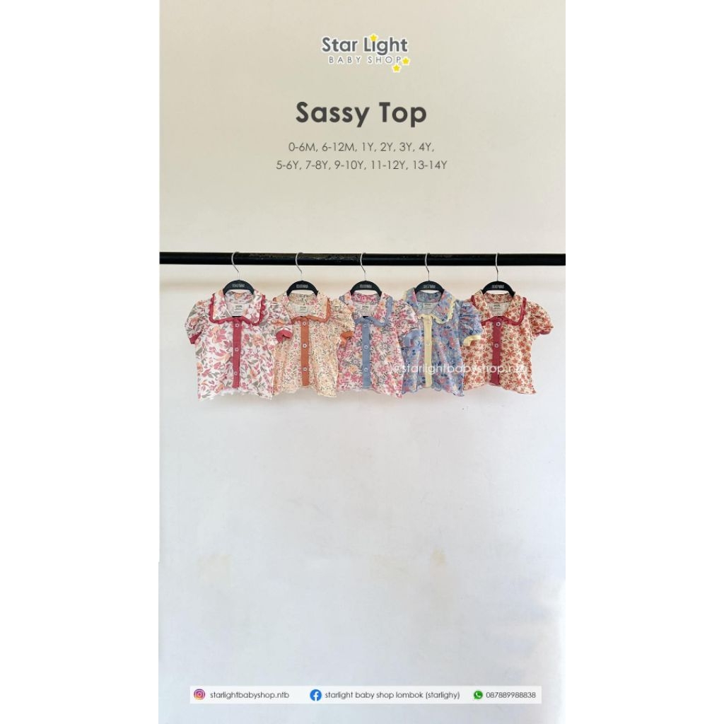 BOHOPANNA SASSY TOP (ATASANA ANAK CEWEK)