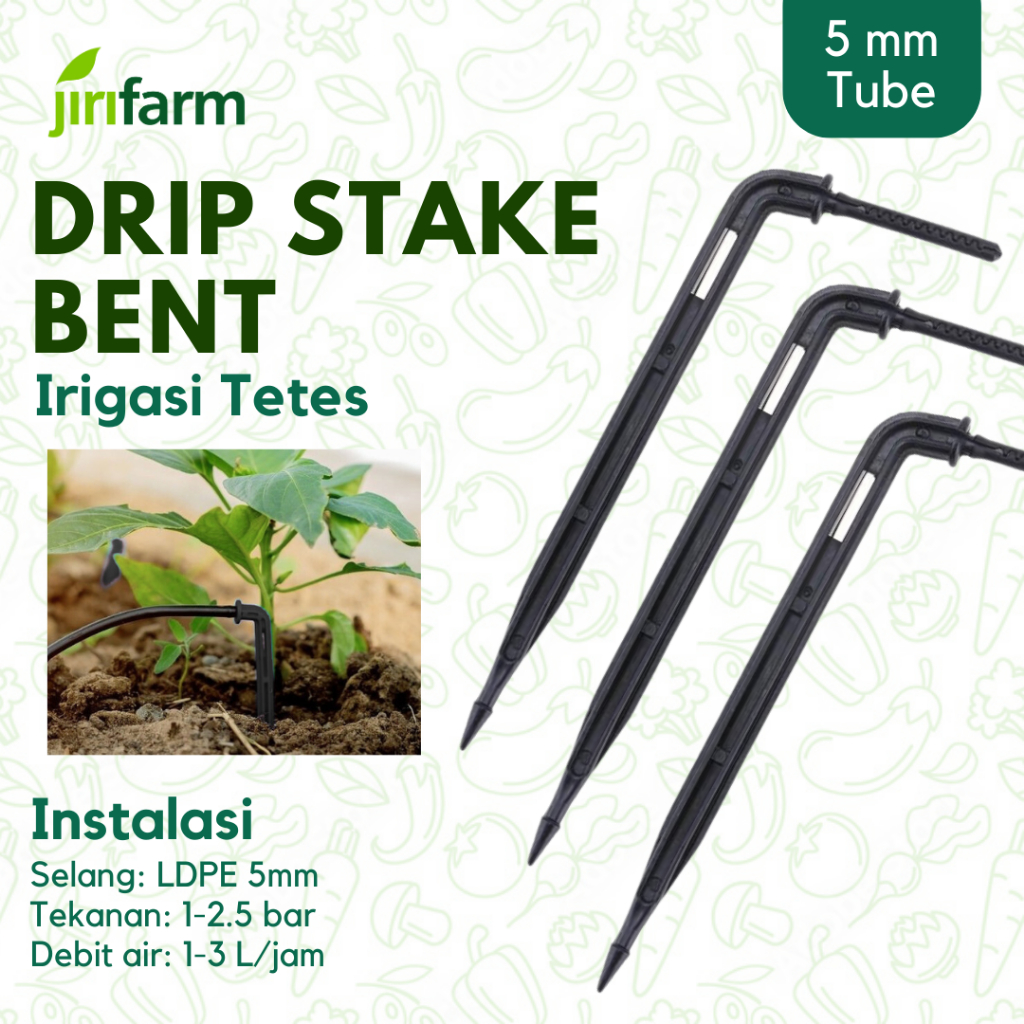 Jirifarm (11529) Bent Drip Stake Hidroponik