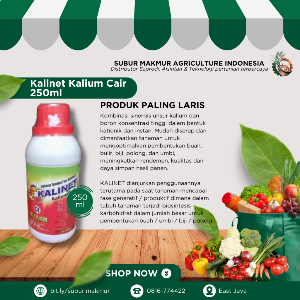 Kalinet 250ml Pupuk Kalium Cair Booster Buah || Kalinet Pupuk Kalium Cair Generatif Tanaman