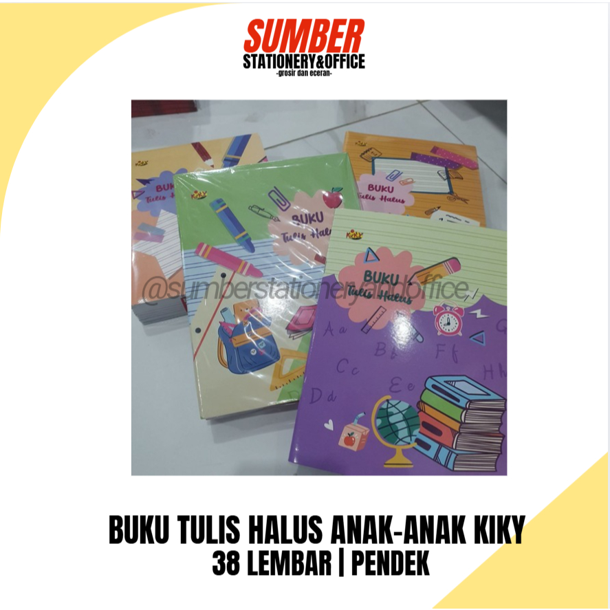 Buku Tulis Halus Kiky 38 Lembar – 10 Buku – [1 Pack]