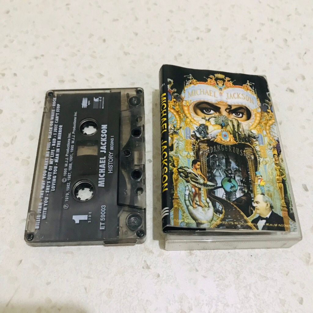 Kaset Pita MICHAEL JACKSON - Dangerous - Kaset Pita Original