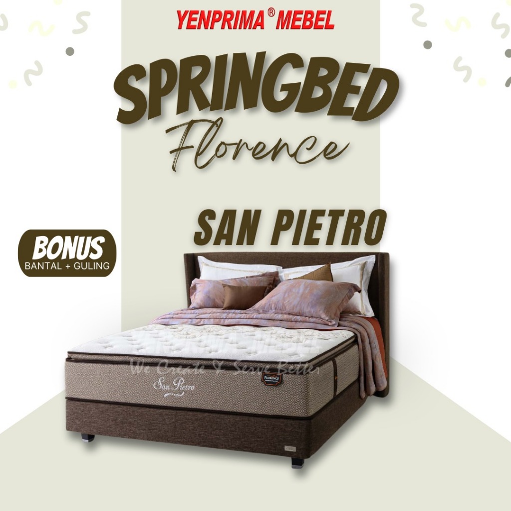 [YENPRIMA] Florence Set San Pietro / Springbed / Kasur Springbed / Matras