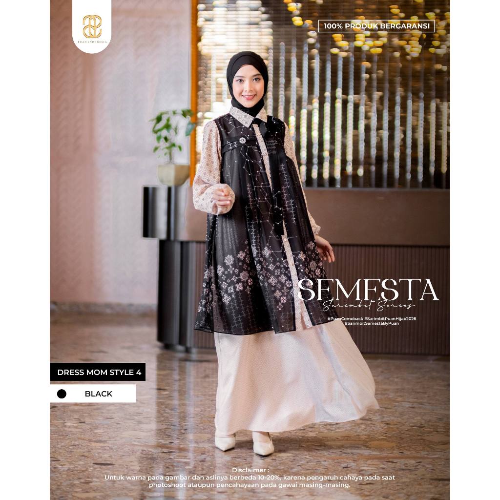PUAN INDONESIA - Sarimbit Semesta Dress Mom Style 4