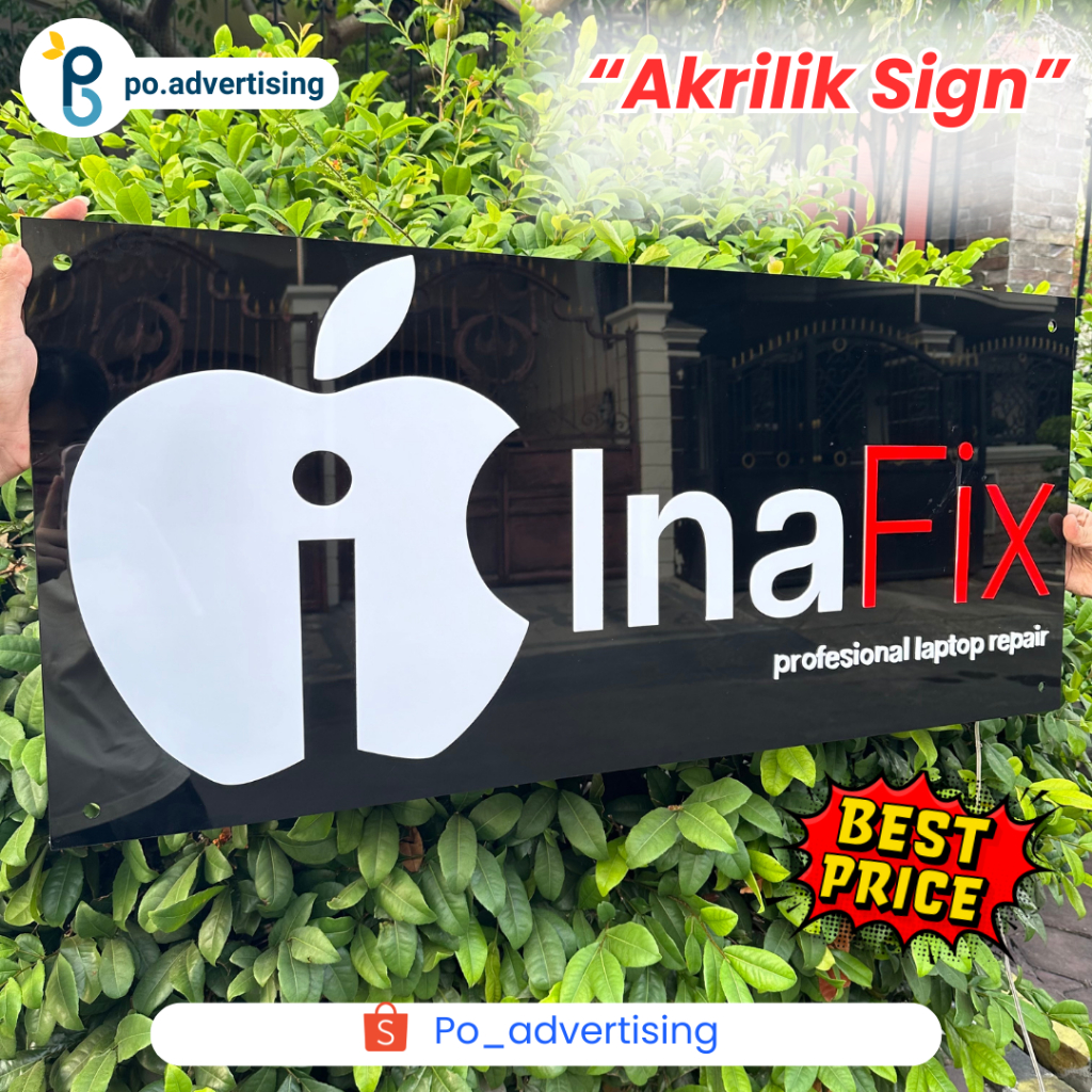 Papan Nama Akrilik Timbul Termurah