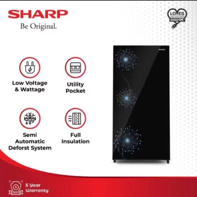 KULKAS SHARP SJ-X 167 MG, KULKAS SHARP 1 PINTU SJ-X167