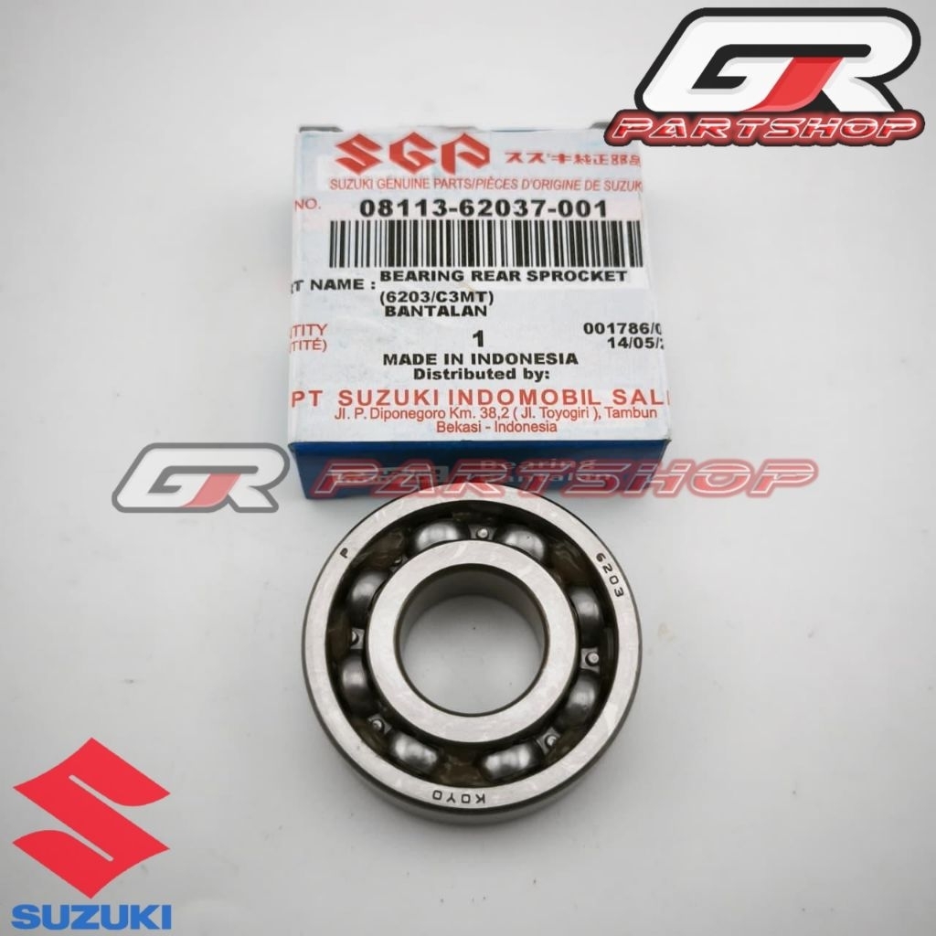BERING 6203 BEARING NAPGIR BELAKANG SATRIA 2TAK LUMBA HIU TORNADO SHOGUN 110 125 SMASH SATRIA FU KAR