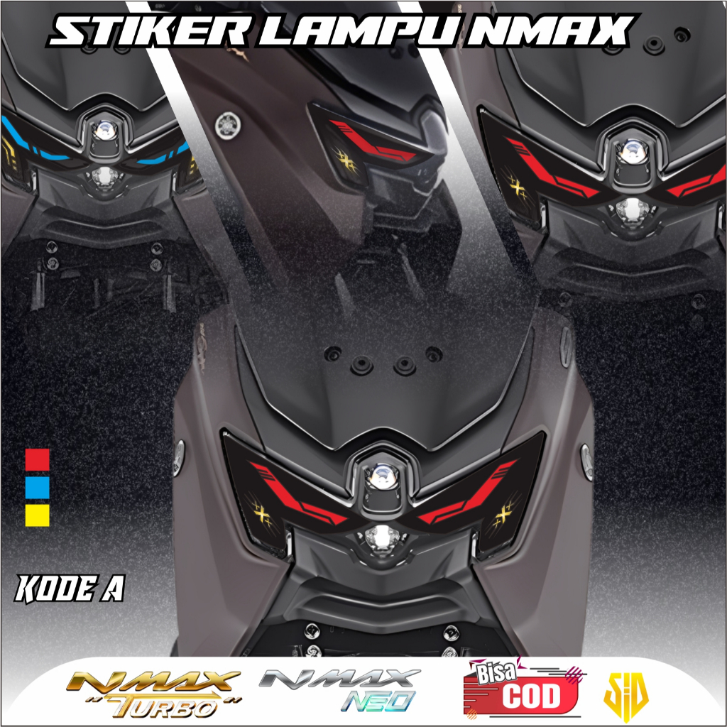 STIKER NMAX TURBO DAN NMAX NEO / STIKER VARIASI NMAX TURBO / STIKER VARIASI NMAX NEO / STCKER LAMPU 