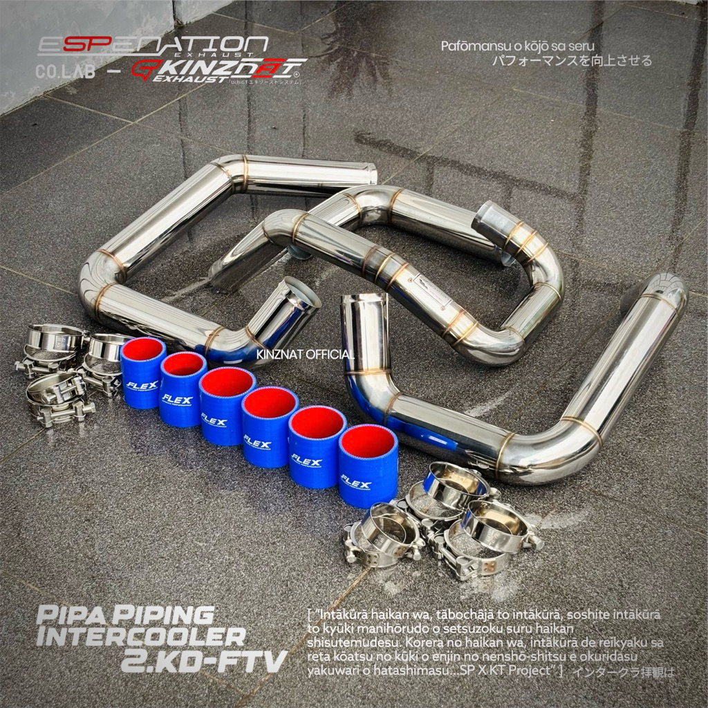 Piping intercooler Toyota Innova Fortuner 2KD-FTV Espenation - fullset pipa piping intercooler 2KD l