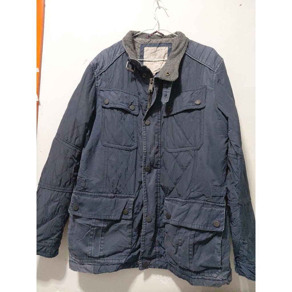 Napapijri Geographic Quilted Jacket Original – Navy Size L